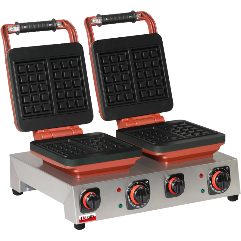 Double Plate Square Waffle Maker Pro - Wtih Manual Timer