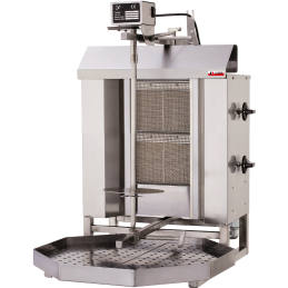 Gas Shawarma Machine Pro (Motor on Top - 2 Heaters) - With Safety Valve