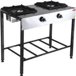2 Burner Cooker Gas with Legs (With Safety Valve)