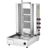 Gas Shawarma Machine  ( Motor on the bottom - 3 Heaters ) (Safety Valve)